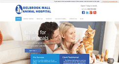 Desktop Screenshot of delbrookmallanimalhospital.com